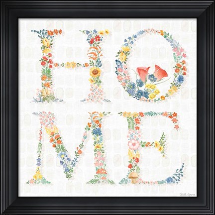 Framed Gardenscape VIII Print
