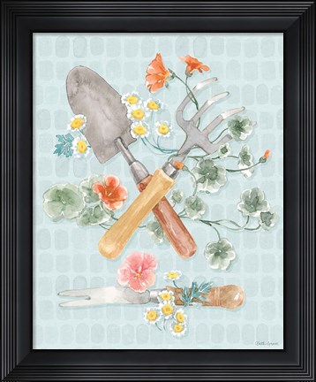 Framed Gardenscape XIII Print