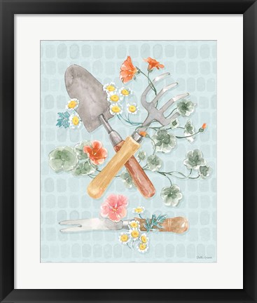 Framed Gardenscape XIII Print