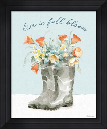 Framed Gardenscape VII Print