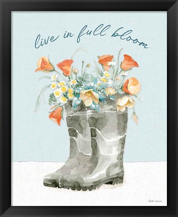 Framed Gardenscape VII Print