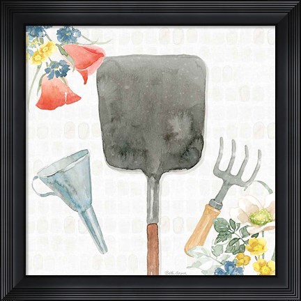 Framed Gardenscape V Print