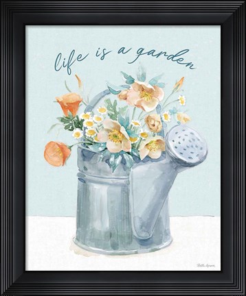 Framed Gardenscape VI Print