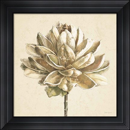 Framed Seed Pod I No Words Cream Print