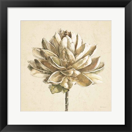 Framed Seed Pod I No Words Cream Print