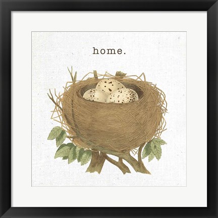 Framed Spring Nest II Home Print