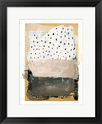 Framed Neutral Collage III Print
