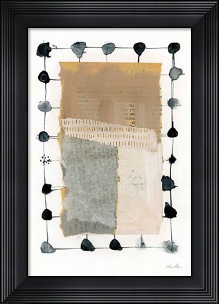 Framed Neutral Collage II Print