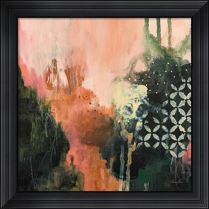 Framed Abstract Layers I Print