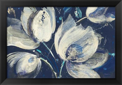 Framed Midnight Garden Bright Print