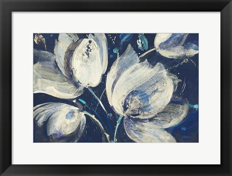 Framed Midnight Garden Bright Print