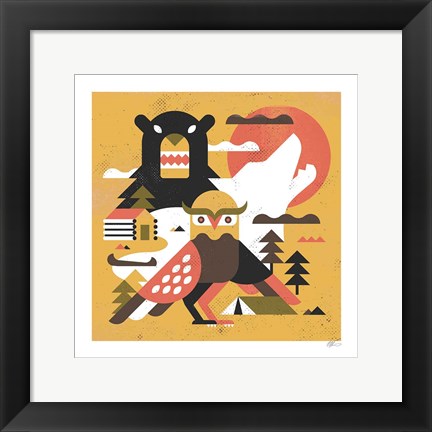 Framed Owl Lake Print