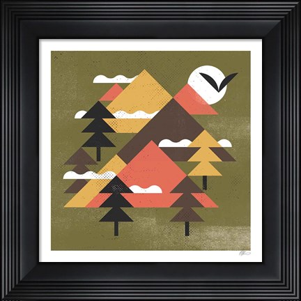 Framed Mountains Print