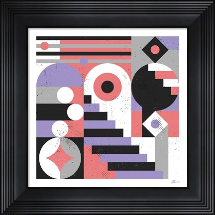 Framed Abstract Stairs Print