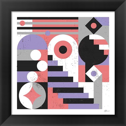 Framed Abstract Stairs Print