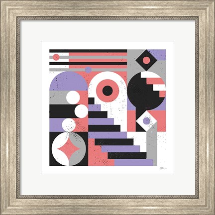 Framed Abstract Stairs Print