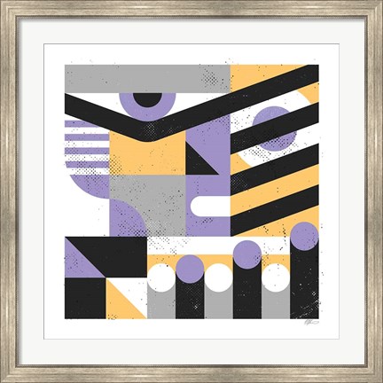 Framed Abstract Face Print
