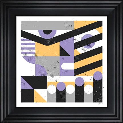 Framed Abstract Face Print