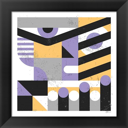 Framed Abstract Face Print