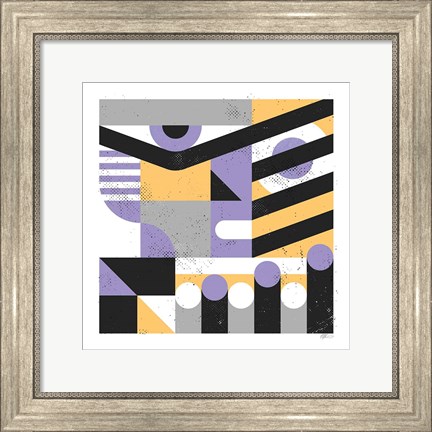 Framed Abstract Face Print