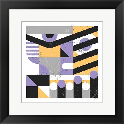 Framed Abstract Face Print