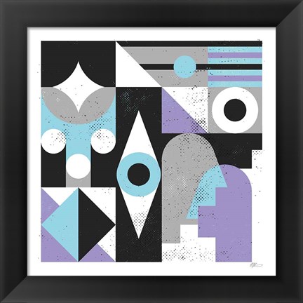 Framed Abstract Eyes Print