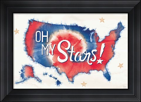 Framed Oh My Stars I Print
