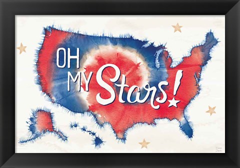 Framed Oh My Stars I Print