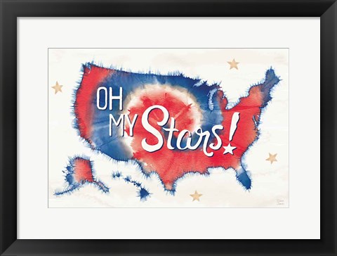 Framed Oh My Stars I Print