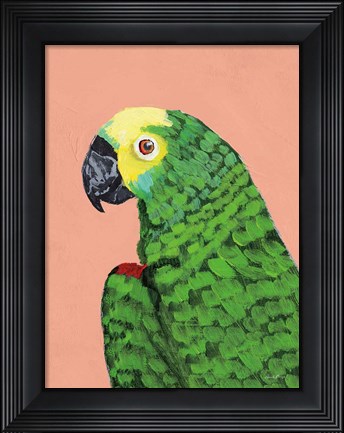 Framed Parrot Head Print