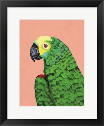 Framed Parrot Head Print