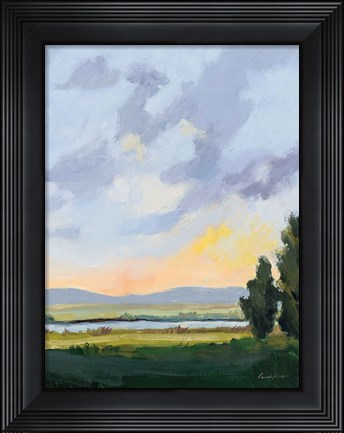 Framed Evening Skies III Print