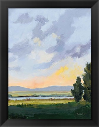 Framed Evening Skies III Print