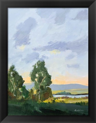 Framed Evening Skies II Print