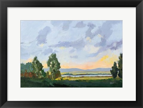 Framed Evening Skies I Print