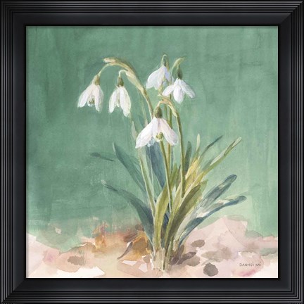 Framed Soft Dewdrops Print