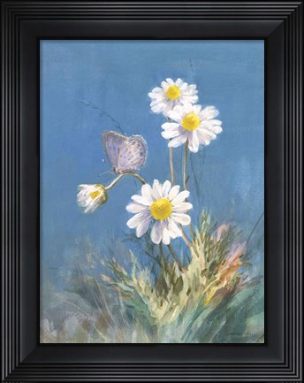 Framed White Daisies Print