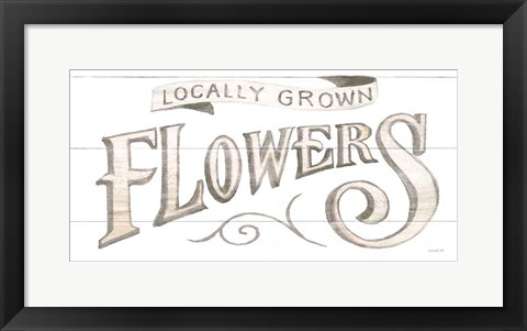 Framed Homegrown Summer Sign IV Print