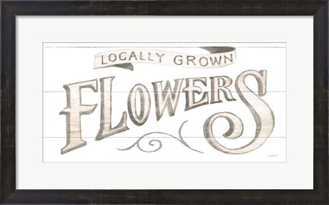 Framed Homegrown Summer Sign IV Print