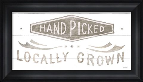 Framed Homegrown Summer Sign II Print