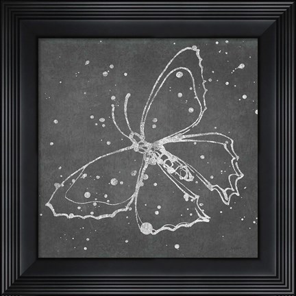 Framed Silver Wings II Print