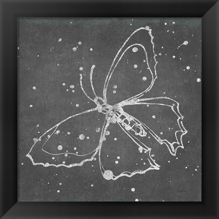 Framed Silver Wings II Print