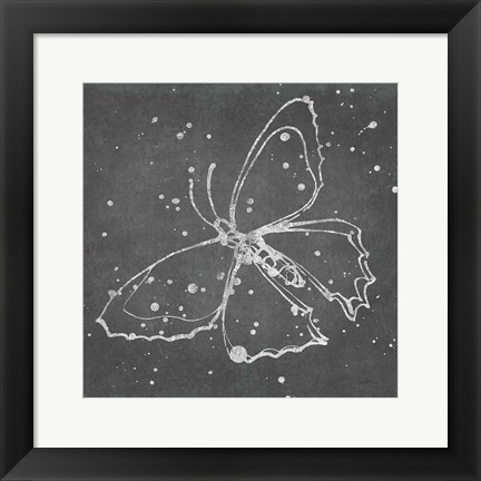 Framed Silver Wings II Print