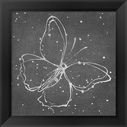 Framed Silver Wings I Print