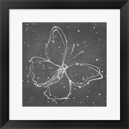 Framed Silver Wings I Print