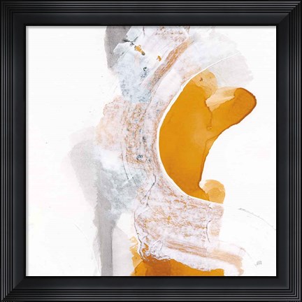 Framed Amber Wash I Print