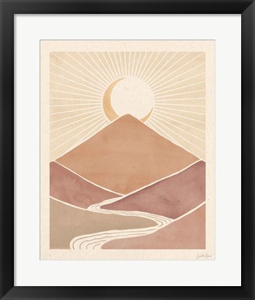 Framed Mid Century Landscape II Print