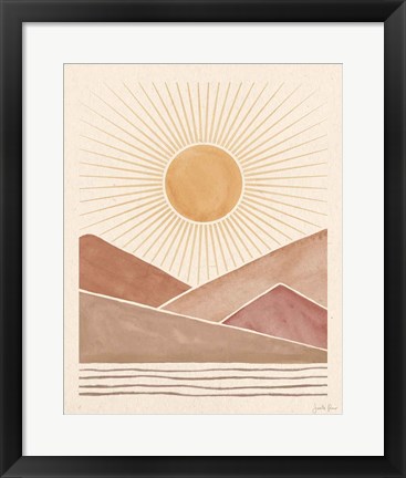 Framed Mid Century Landscape I Print