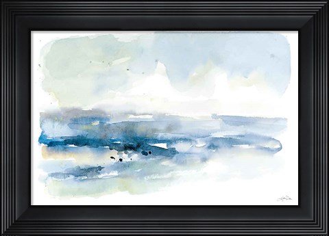 Framed Shoreline Blues I Print