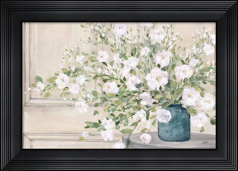 Framed White Bouquet Print